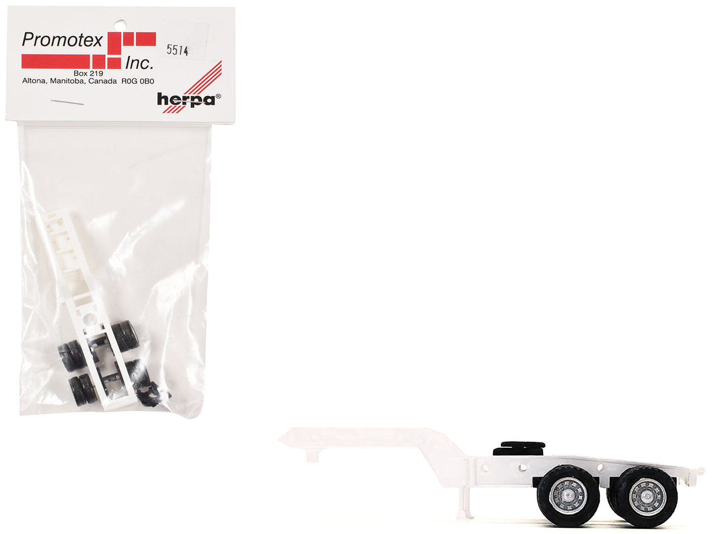 2-Axle Heavy Equipment Jeep White 1/87 (HO) Plastic Model by Promotex  free shipping USA