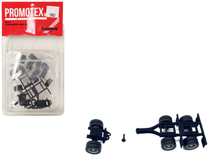 Lowboy Dual Axle Booster with Integrated Rear Axle and Fenders (2 Sets) 1/87 (HO) Plastic Model by Promotex  free shipping USA