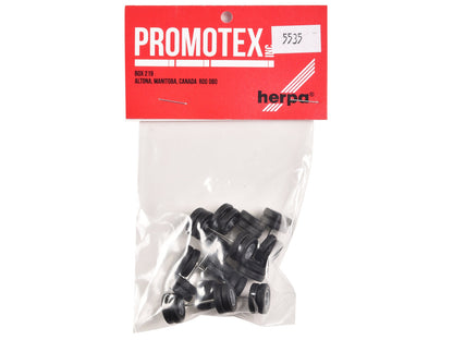 6-Spoke Rear Wheelset Set of 8 pieces 1/87 (HO) Plastic Model by Promotex