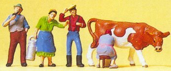 Preiser 10044 HO Scale Working People Farm Workers #2 pkg(4)