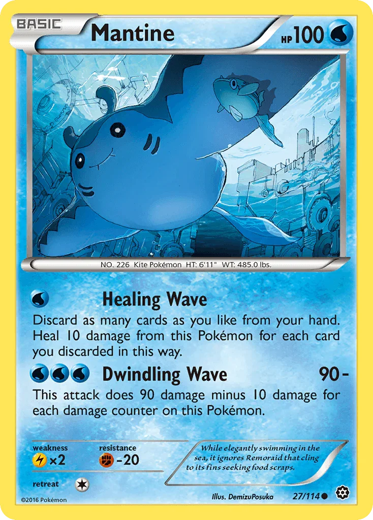 Mantine (27/114) [XY: Steam Siege]