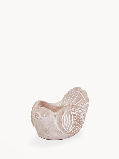 Terracotta Tea Light Candle Holder - Bird by KORISSA