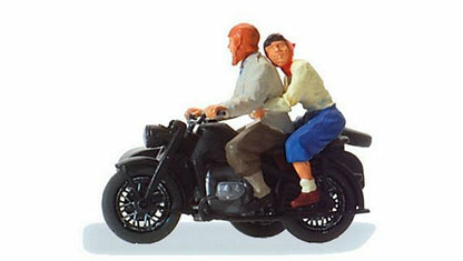 Preiser 28148 HO Scale Motorcycle Zundapp KS 750 With Riders