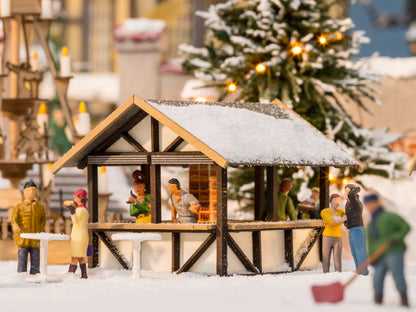 Noch 14393 HO Scale Christmas Market Mulled Wine Stall Kit