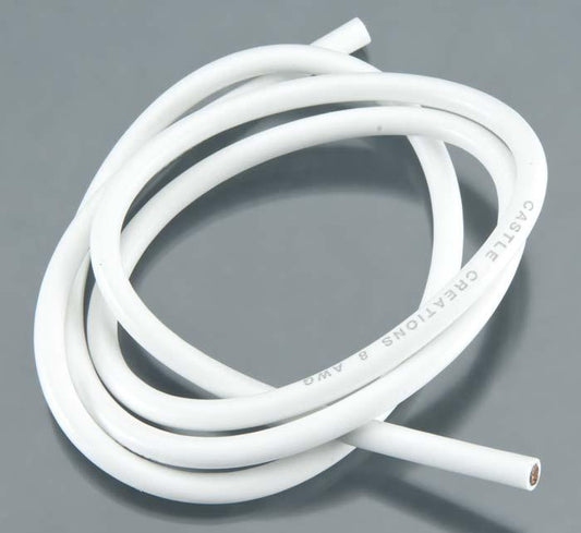 Castle Creations Wire 36" 08AWG White 011-0029-00