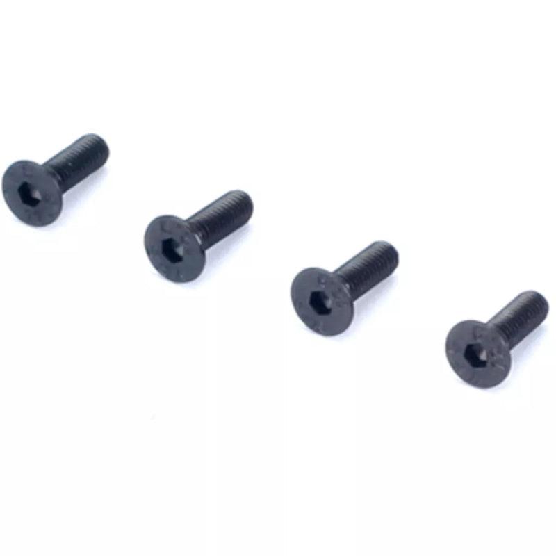 Dubro 2287 M3x10mm FHCS Flat Head Cap Screws (4)