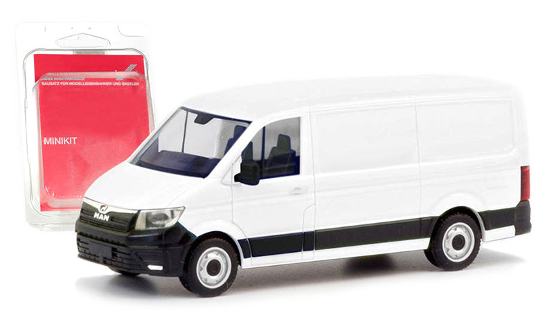Herpa 013857 1/87 Scale MAN TGE Flat Roof Cargo Van Minikit