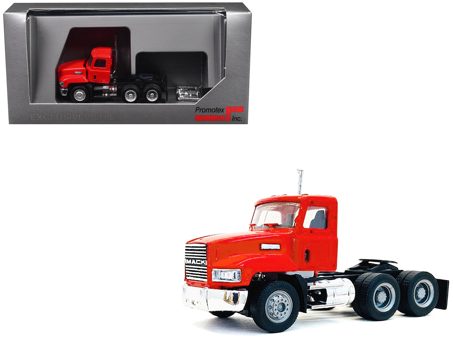 Mack 603 Short Day Cab Red 1/87 (HO) Plastic Model Car by Promotex  free shipping USA