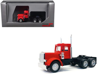 Peterbilt Short Day Cab with Updated Grill Red 1/87 (HO) Plastic Model Car by Promotex  free shipping USA