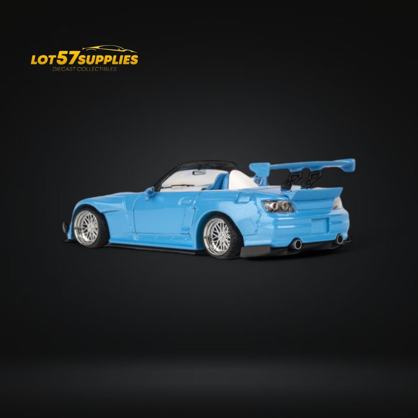 (Pre-Order) MicroTurbo Honda S2000 Custom Rocket Bunny Metallic Blue 1:64