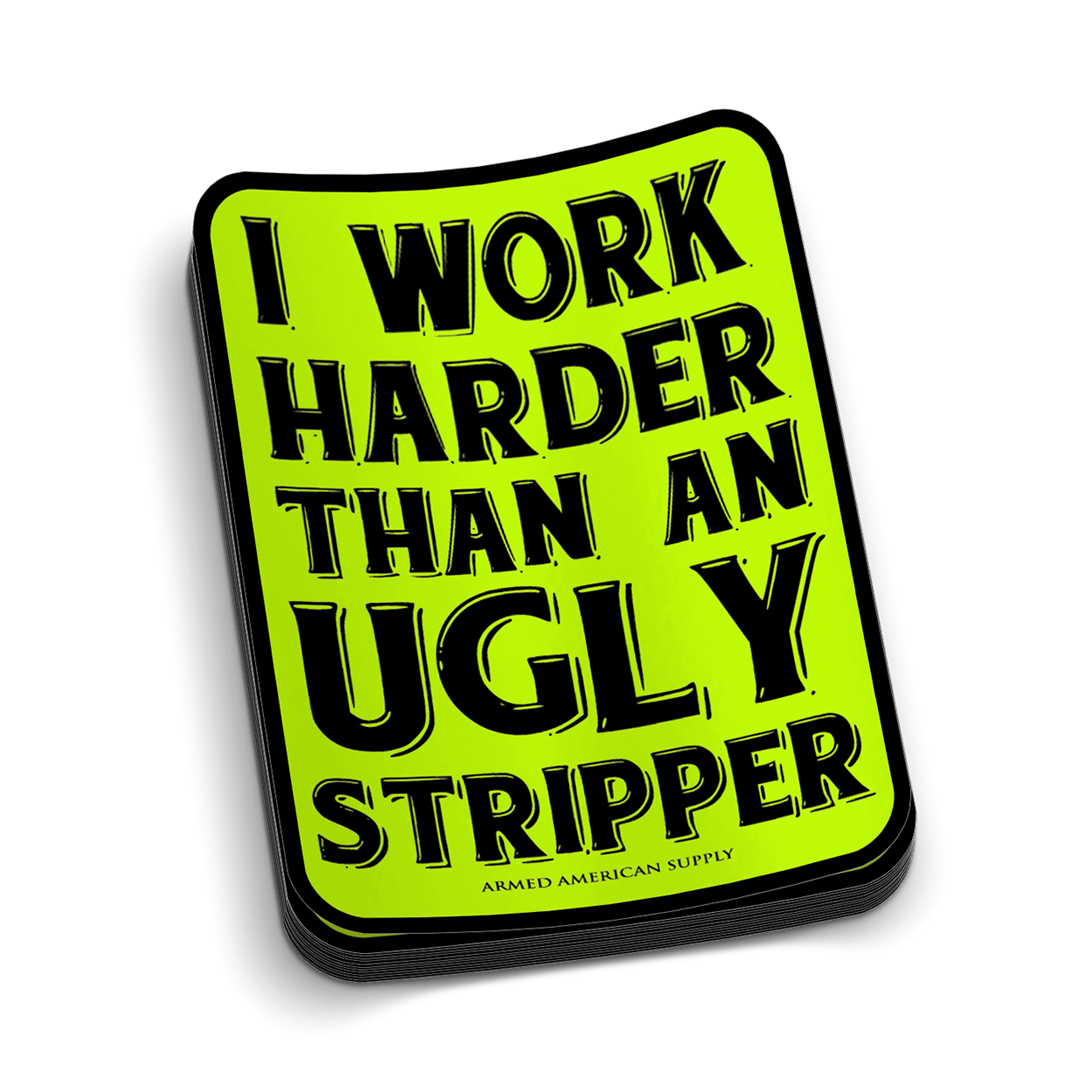 Work Harder Hard Hat Decal