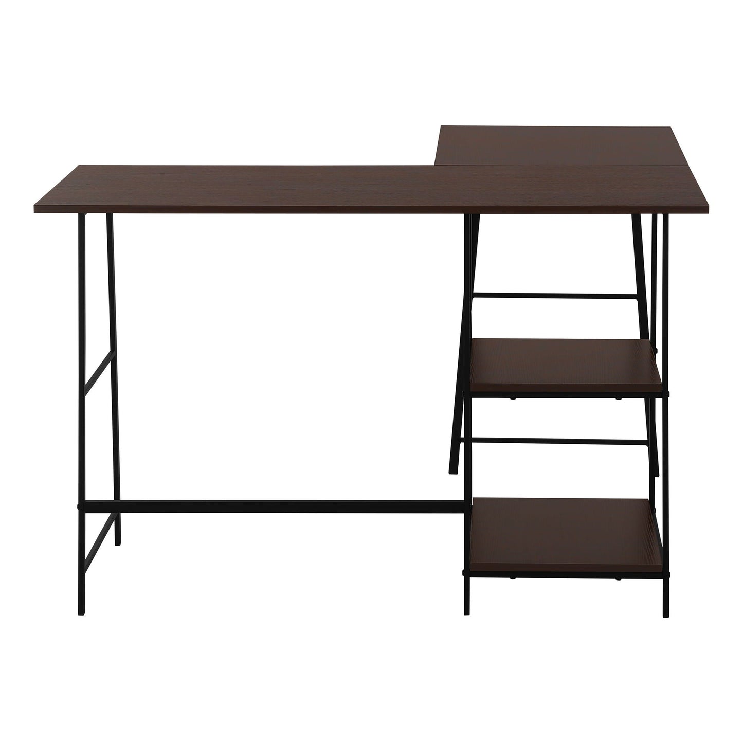 Computer Desk, Home Office, Corner, Storage Shelves, L Shape, Work, Laptop, Contemporary, Modern by Couch.com