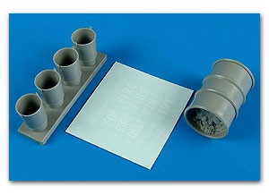Aerobonus 320021 1/32 Fire Drums & Buckets