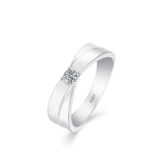 0.20 Carats VVS1 Moissanite Diamond Ring by Bling Proud | Urban Jewelry Online Store