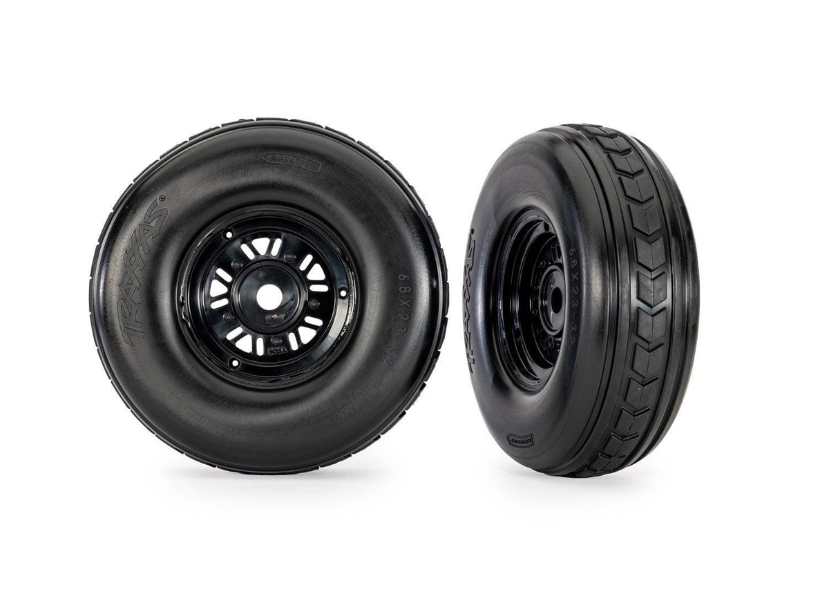 Traxxas 10972 3.2" Funco Black Front Wheels & Arrow Tires (2)