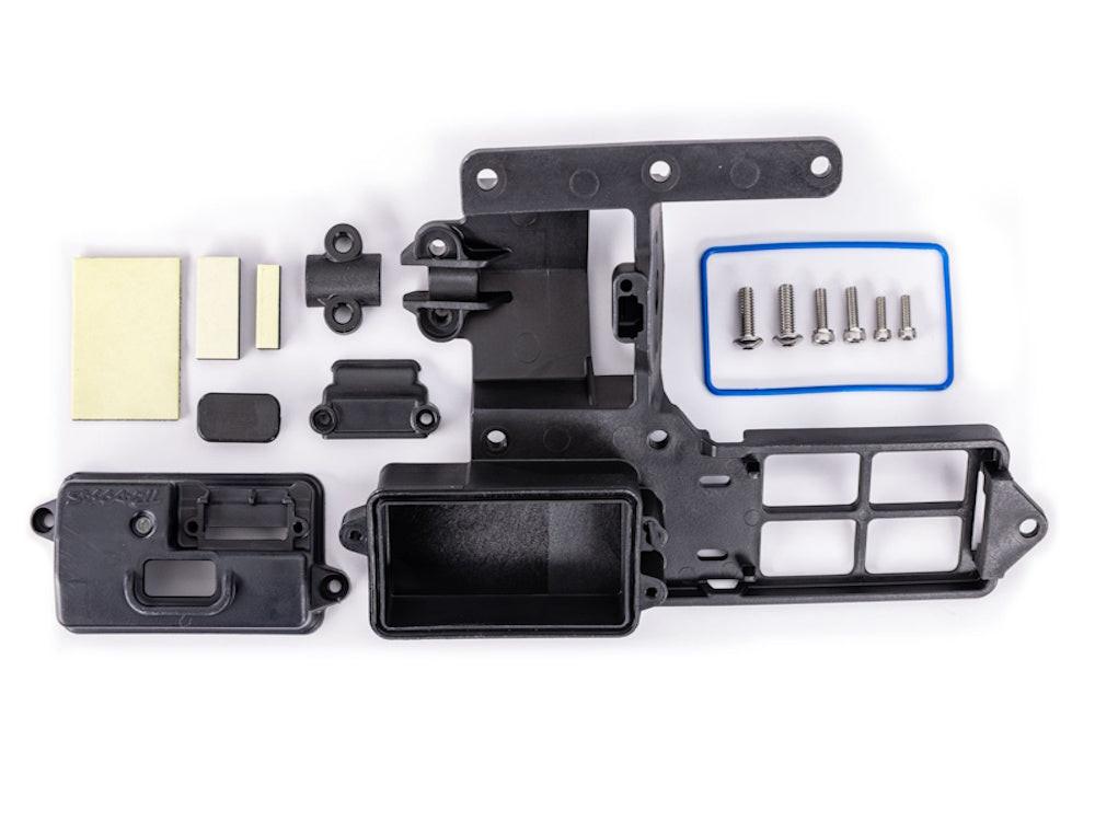Traxxas 10324 Electronics Tray w/ RPM Mount & Stuffing Tube Clamp: Spartan SR