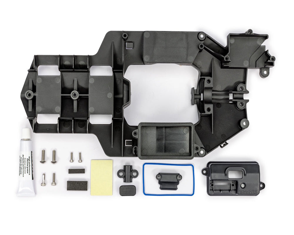Traxxas 10624 Electronics Tray / Stuffing Tube Clamp: Disruptor