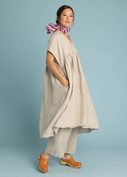 Meadow Dress - Linen Natural Flax by And For Good