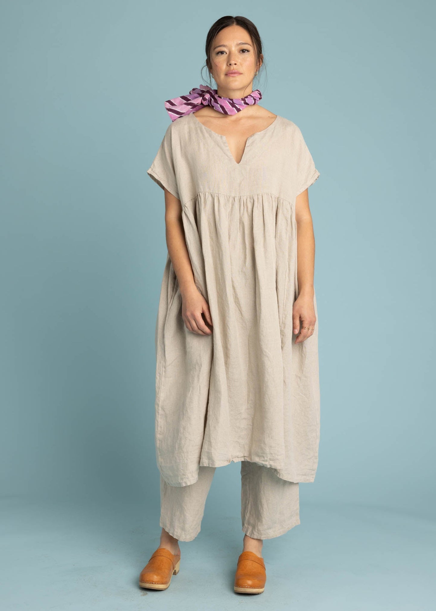 Meadow Dress - Linen Natural Flax by And For Good