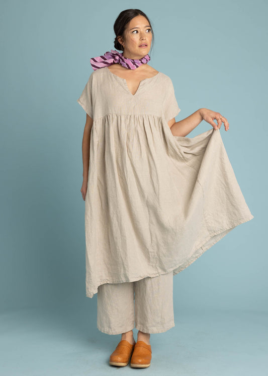 Meadow Dress - Linen Natural Flax by And For Good