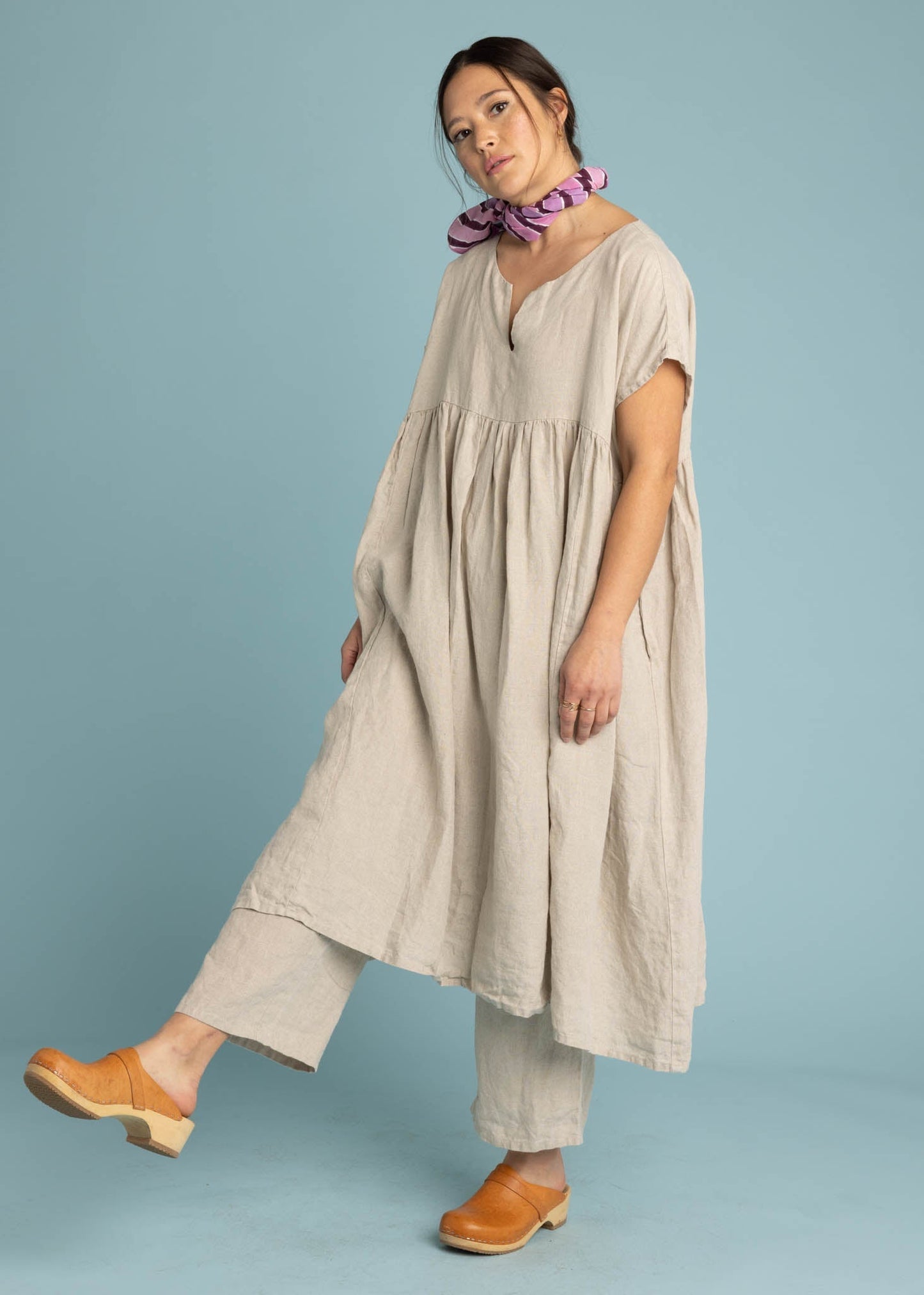 Meadow Dress - Linen Natural Flax by And For Good