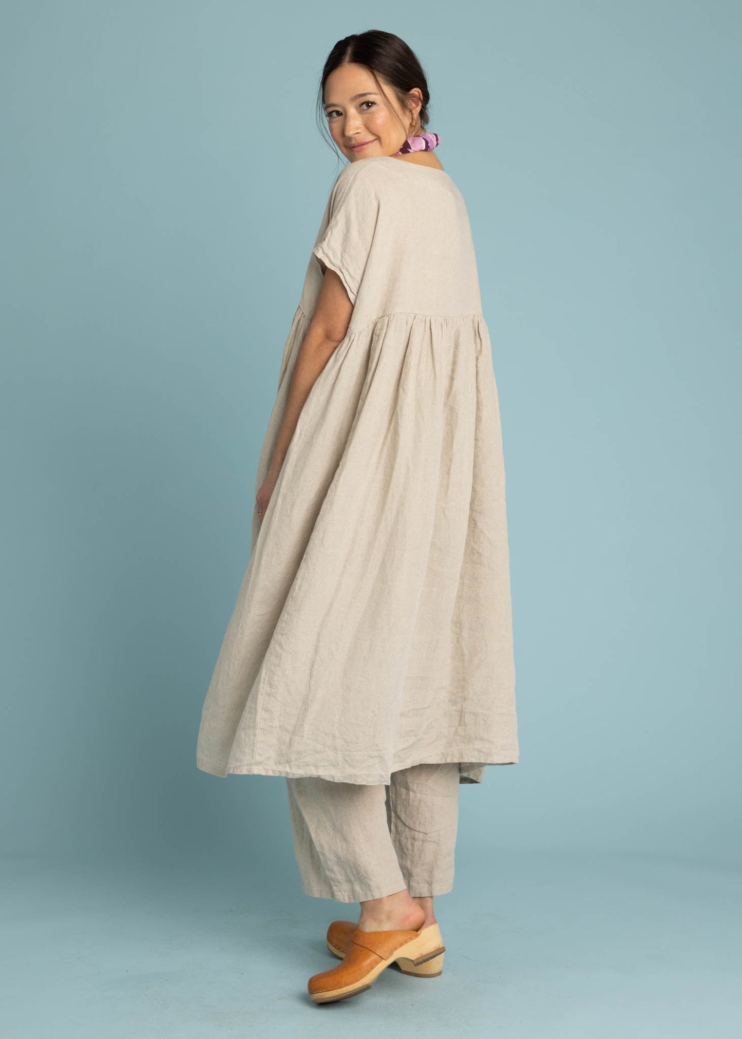 Meadow Dress - Linen Natural Flax by And For Good