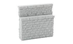 Walthers Cornerstone 933-4585 HO Single-Track Low Stone Abutment