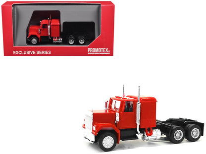 GMC Sleeper Cab Red 1/87 (HO) Plastic Model Car by Promotex  free shipping USA