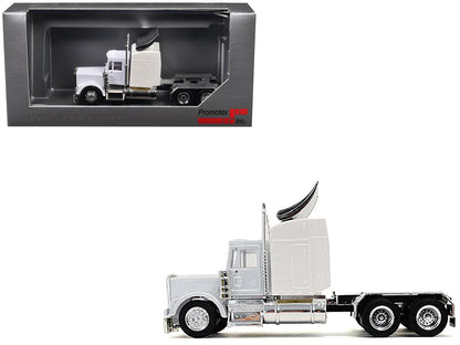 Kenworth W900 Sleeper Cab White 1/87 (HO) Plastic Model Car by Promotex  free shipping USA