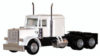 Peterbilt Long Tractor White 1/87 (HO) Plastic Model Car by Promotex