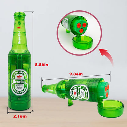 Drink Bottle Toy Gun with Foam Dart Bullets, Toy Foam Blaster Guns for Boy & Girl, Soda Blaster Guns Shooting Model,