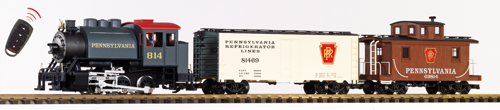 Piko 38107 G Scale PRR Freight R/C Starter Set, 120V