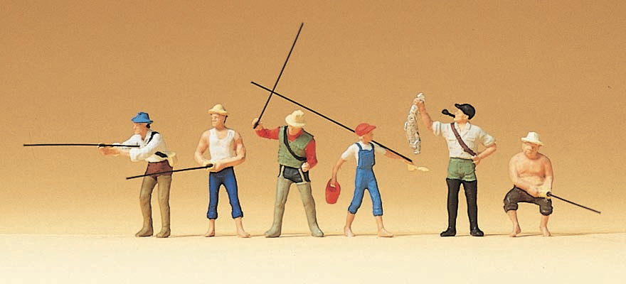 Preiser 75022 TT Scale Fishermen Figure Set