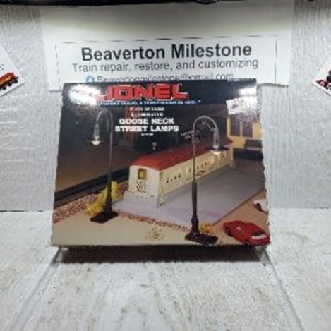 LIONEL GOOSE NECK LAMPS SET OF 2, 89-00