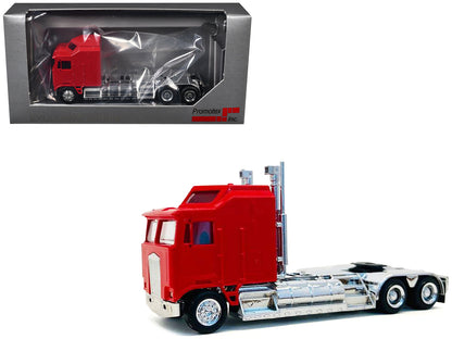Kenworth K100 with 5-Bar Grill and XXL Chassis Red 1/87 (HO) Plastic Model by Promotex  free shipping USA