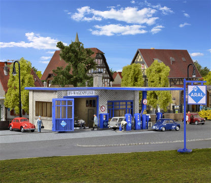 Vollmer 45156 1/87 ARAL Gas Station HO Plastic Model Kit