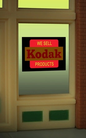 Miller Engineering 8875 O/HO Scale Kodak Window Sign