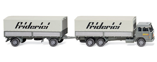 Wiking 047502 1/87 Scale Friderici - Hanomag Henschel Flatbed Road Train High