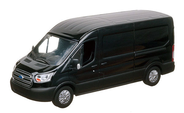 Greenlight 86040 1/43 2015 Ford Transit V363 Cargo Van, Black