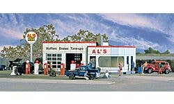 Walthers Cornerstone 933-3243 N Al's Victory Service Gas Station Kit