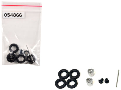 Rear Hypoid Wheelset Chrome 1/87 (HO) Plastic Model by Promotex  free shipping USA