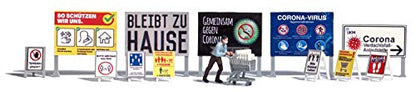Busch 7911 HO Scale COVID-19 Panic Buying Figure Scene