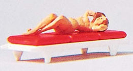 Preiser 29048 HO Scale Individual Figure - Recreation Sun Bathing
