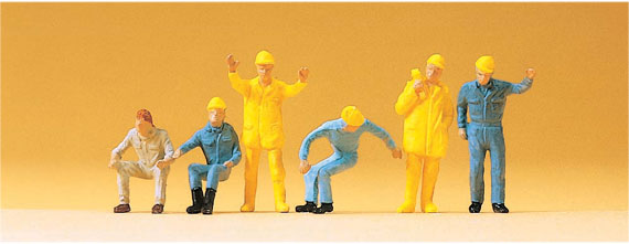 Preiser 14128 HO Scale Crane Personnel Set