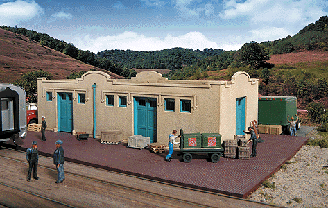 Walthers Cornerstone 2921 HO Scale Mission-Style Freight House