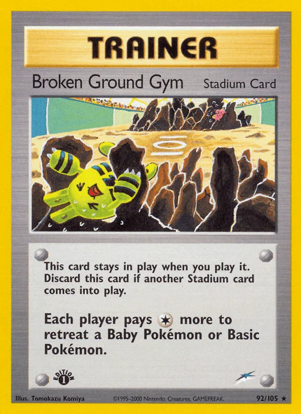 Broken Ground Gym (92/105) [Neo Destiny 1st Edition]