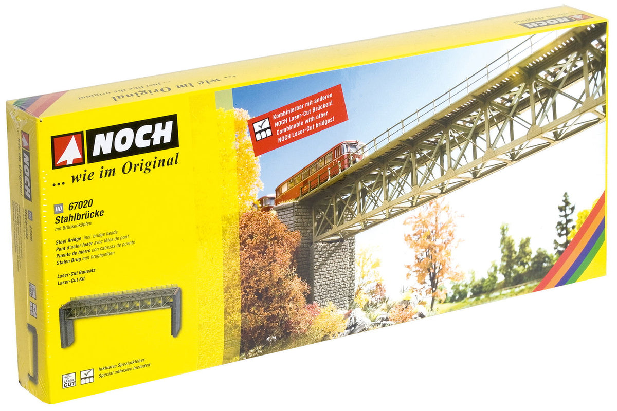 Noch 67020 HO Scale Laser-Cut Steel Bridge Kit