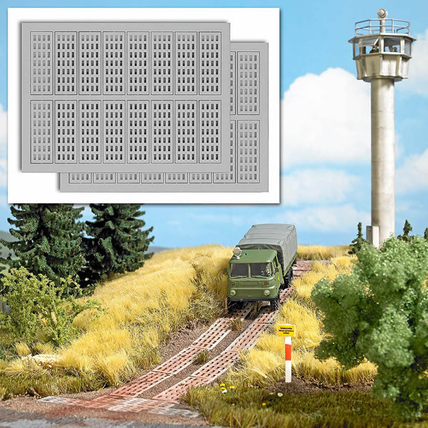 Busch 8805 TT Scale Concrete Roadway Plates, Pkg(32)