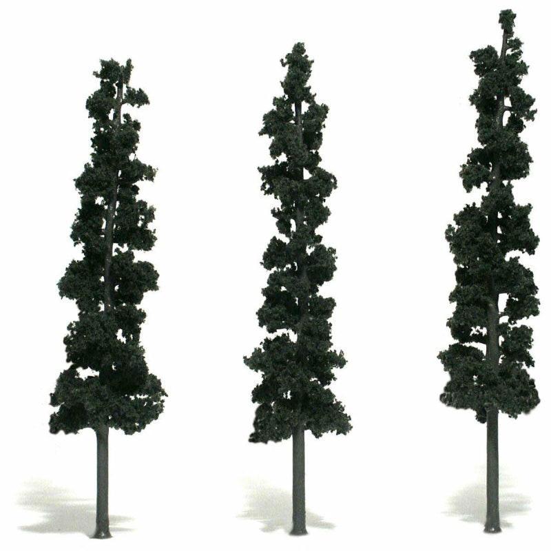 Woodland Scenics TR1563 N/HO Assembled Conifer Pine Green 8" Train Scenery