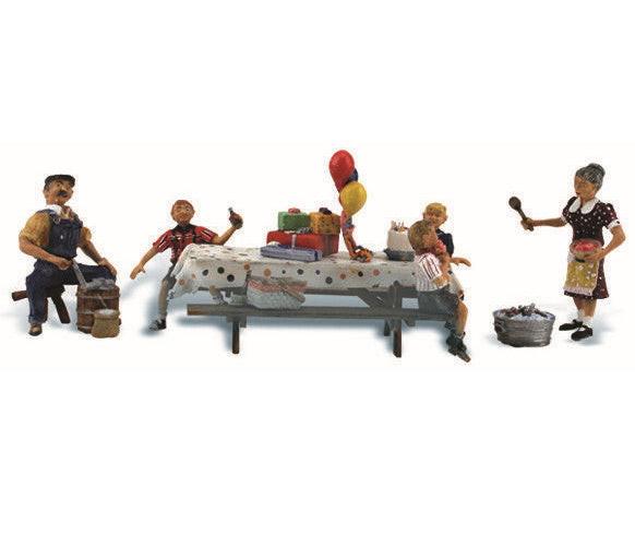 Woodland Scenics A1935 HO Train Figures Backyard Birthday